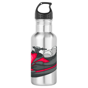 Jet ski cartoon illustration 532 ml water bottle