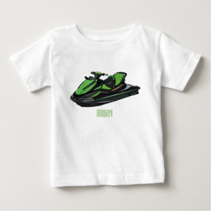 Jet ski cartoon illustration baby T-Shirt