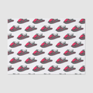Jet ski cartoon illustration tissue paper