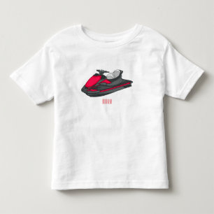 Jet ski cartoon illustration toddler T-Shirt