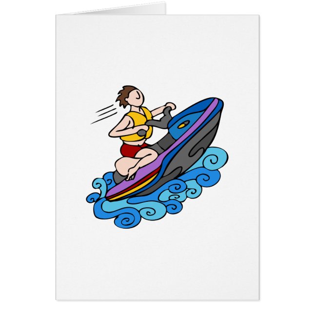 Jet Ski Cartoon Vector (Front)