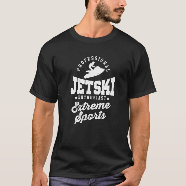 Jet Ski Enthusiast Water Sports Jet Skiing T-Shirt (Front)