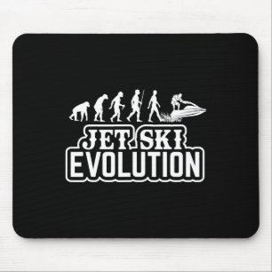 Jet Ski Evolution - Jet Skiing Lovers Sport Swimmi Mouse Mat