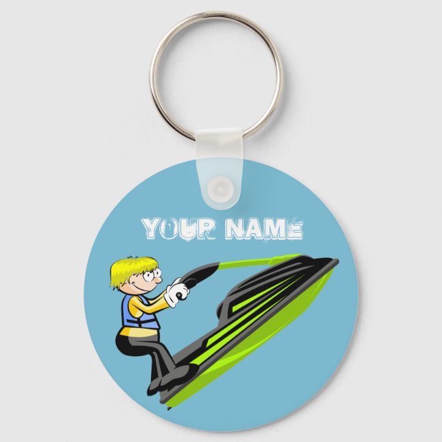 Jet ski fan key ring (Front)