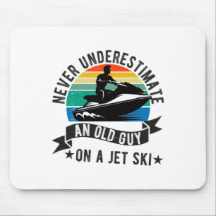 Jet Ski For Men Women Dad Boy Jet Skiing Driver Fu Mouse Mat