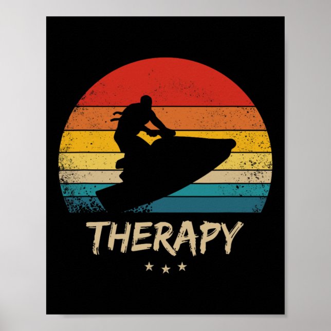 Jet Ski - Funny Jetski Therapy  Poster (Front)