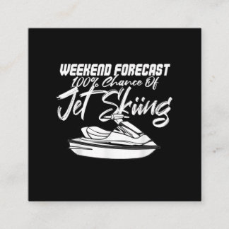 Jet Ski Gift Jet Skiing Skier Driver Water Sport T Square Business Card
