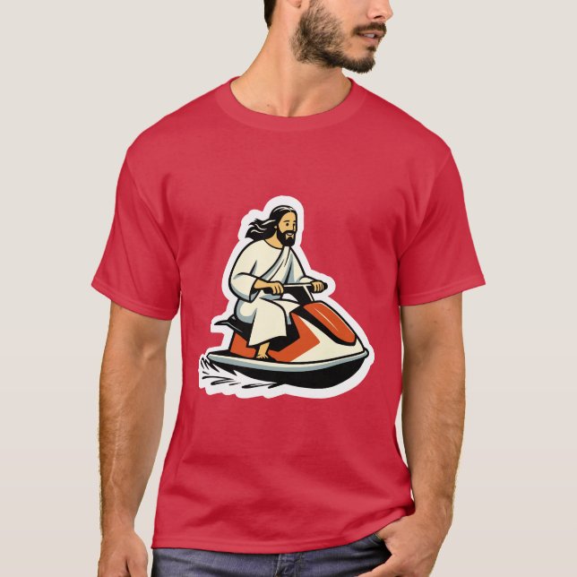Jet-Ski Jesus T-Shirt (Front)