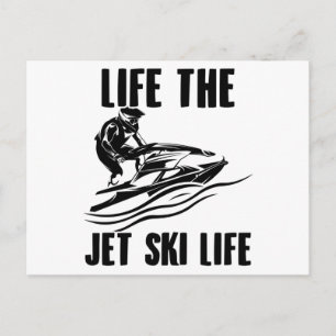 Jet Ski   Jet Ski Driving Summer Jet Boat Gifts Postcard