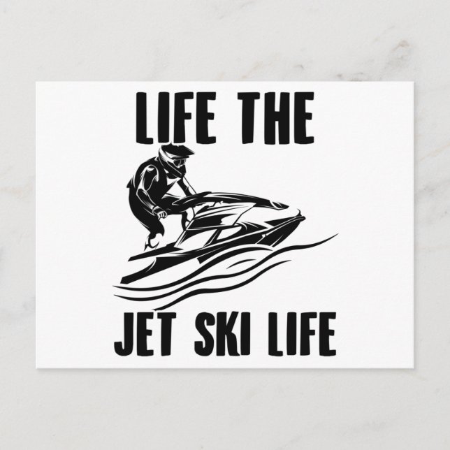 Jet Ski | Jet Ski Driving Summer Jet Boat Gifts Postcard (Front)