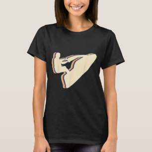 Jet ski jet skiing retro line art  T-Shirt