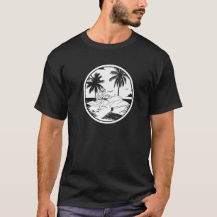 Jet Ski Palm Tree Skiing Skier Jet Ski T-Shirt