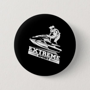 Jet Ski T Shirt Skier Tee Skiing Extreme Sport Shi 6 Cm Round Badge