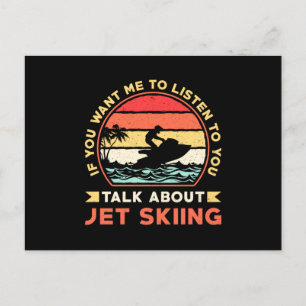 Jet Ski Talk About Jet Skiing Water Sports Jetski Postcard