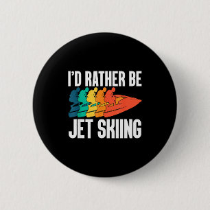 Jet skier driver watercraft motorsport jet skiing  6 cm round badge