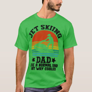 jet skier gift idea vintage retro Jet skiing Dad L T-Shirt