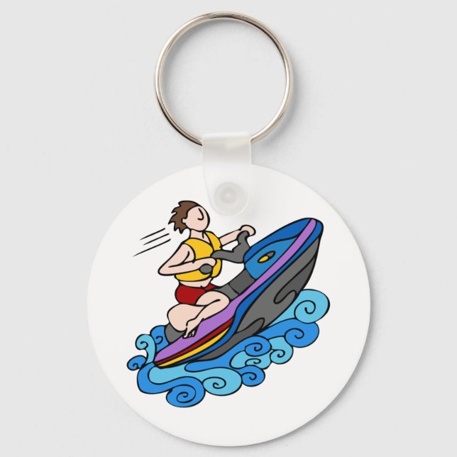 Jet Skier Key Ring (Front)