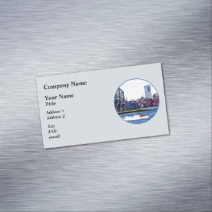 Jet Skiing by Colgate Clock Magnetic Business Card