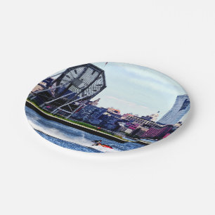 Jet Skiing by Colgate Clock Paper Plate