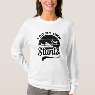 Jet Skiing I Do My Own Stunts Jet Ski Retro Jetski T-Shirt