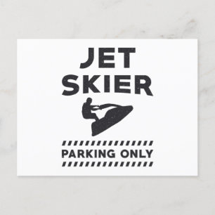 Jet Skiing Jet Ski Jet Skier Parking Only Water Postcard