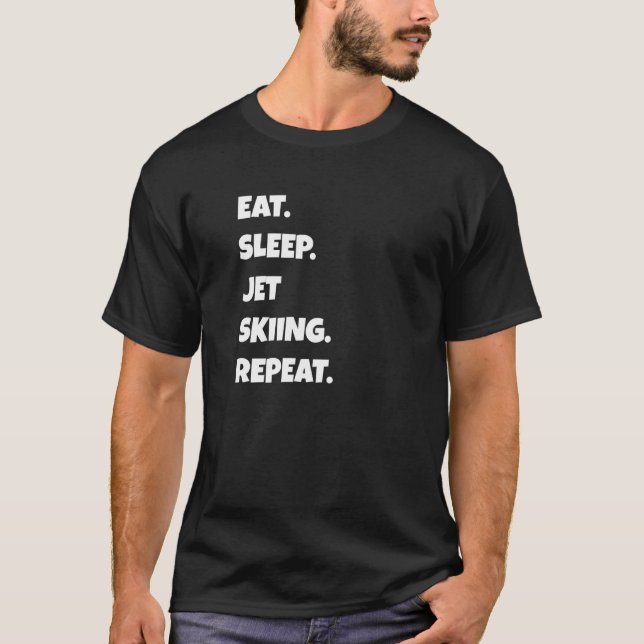 Jet Skiing Png Eat Sleep Sports Repeat For Men Wom T-Shirt (Front)
