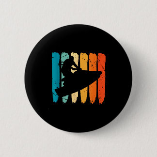 Jet skiing retro watercraft jet skier jetskiing je 6 cm round badge