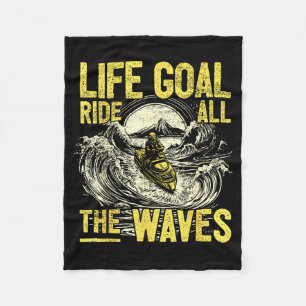 Jet skiing watercraft rider i life goal jet skiing fleece blanket