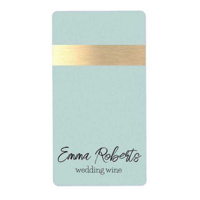 Jet Stream Gold Foil Rustic Faux  (Front)