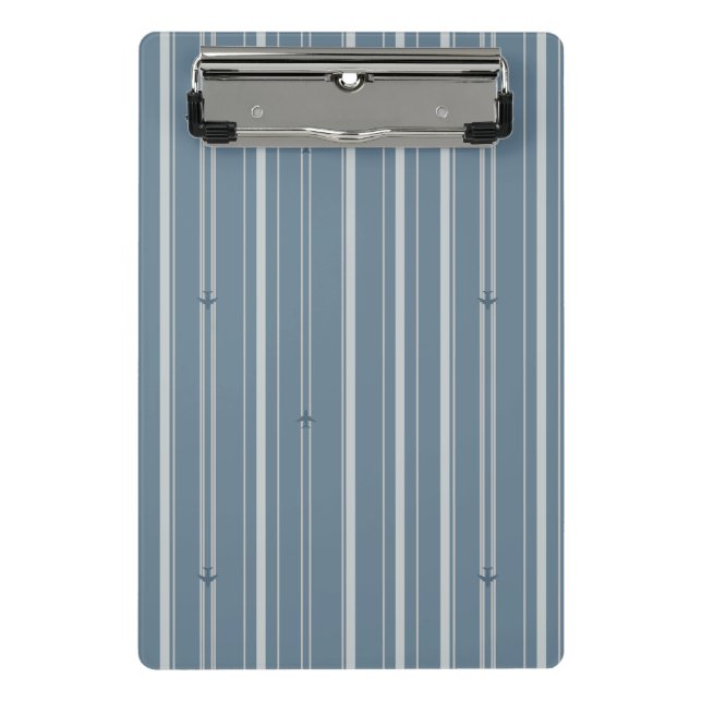 Jet Stream Stripes in Colonial Blue Mini Clipboard (Front)