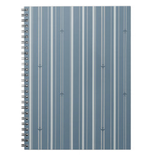 Jet Stream Stripes in Colonial Blue Notebook