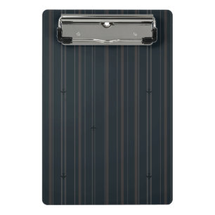 Jet Stream Stripes in Dark Navy Mini Clipboard