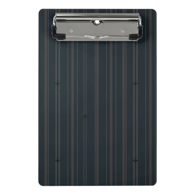 Jet Stream Stripes in Dark Navy Mini Clipboard (Front)