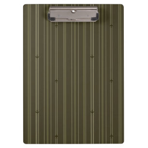 Jet Stream Stripes in Olive Green Clipboard