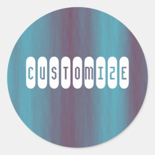 Jet Stream - Template Classic Round Sticker