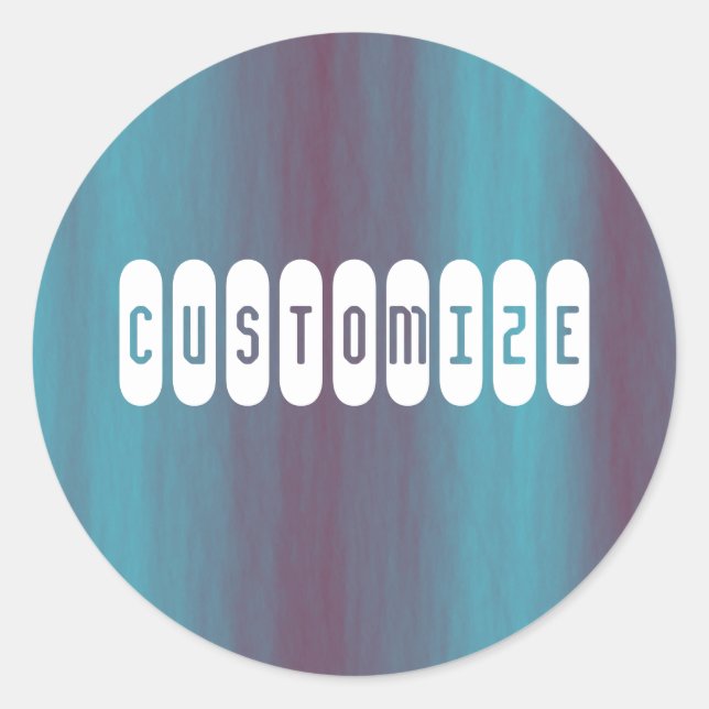 Jet Stream - Template Classic Round Sticker (Front)