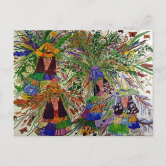 Jet van der Linden ansichtkaart Postcard