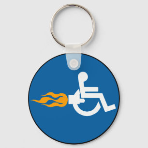 Jet Wheelchair Key Ring