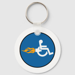 Jet Wheelchair Key Ring