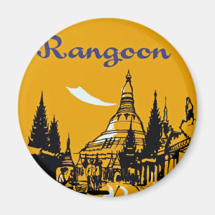 Jet Your Way to Rangoon Magnet