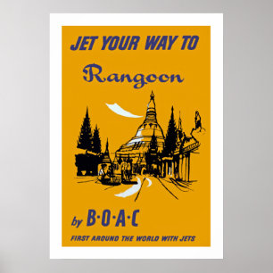 Jet Your Way to Rangoon Poster