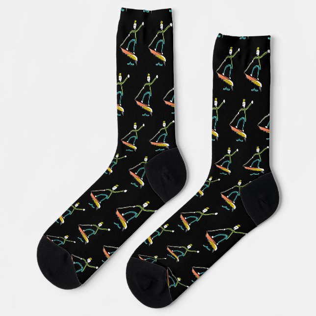 Jetboard Stickman Socks (Left)