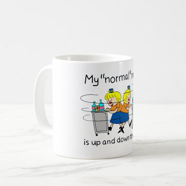 Jetlagged Comic | My Normal Route 11 oz Coffee Mug (Front Left)