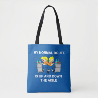 Jetlagged Comic | My Normal Route Tote Bag