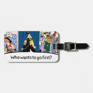 Jetlagged Comic | You Go First Luggage Tag