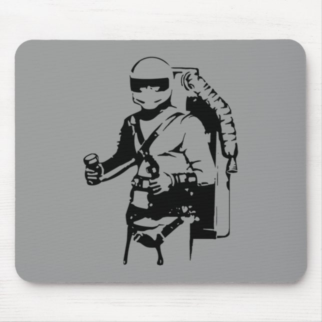 Jetpack pilot mouse mat (Front)