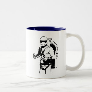 Jetpack pilot Two-Tone coffee mug