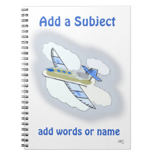 Jetplane Subject Notebook