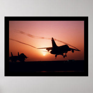 Jets At Sunset Poster