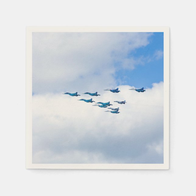 Jets Flying in Formation Napkin (Front)